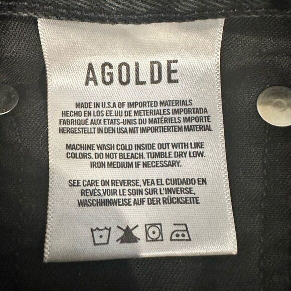 AGOLDE. Cherie High Rise Straight in Distortion - Picture 8 of 9